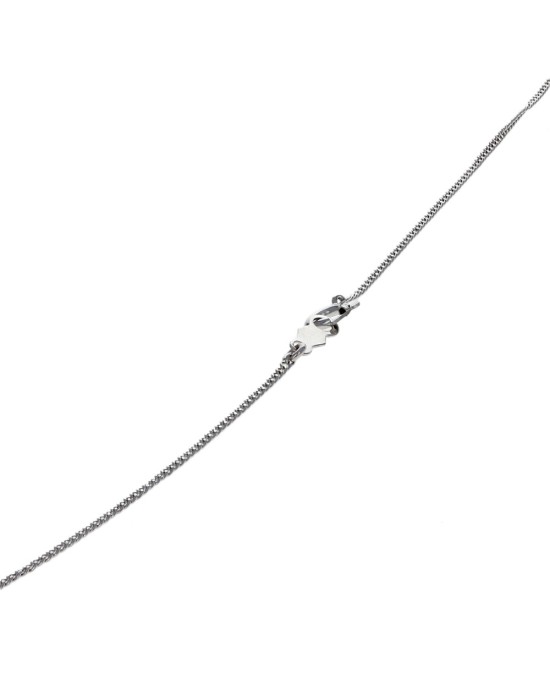 Swinging Diamond Wedding Bell Necklace in White Gold